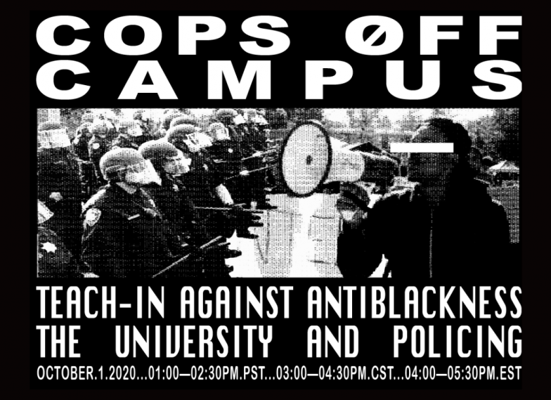 Oct 1: Teach-In on Antiblackness, the University and Policing
