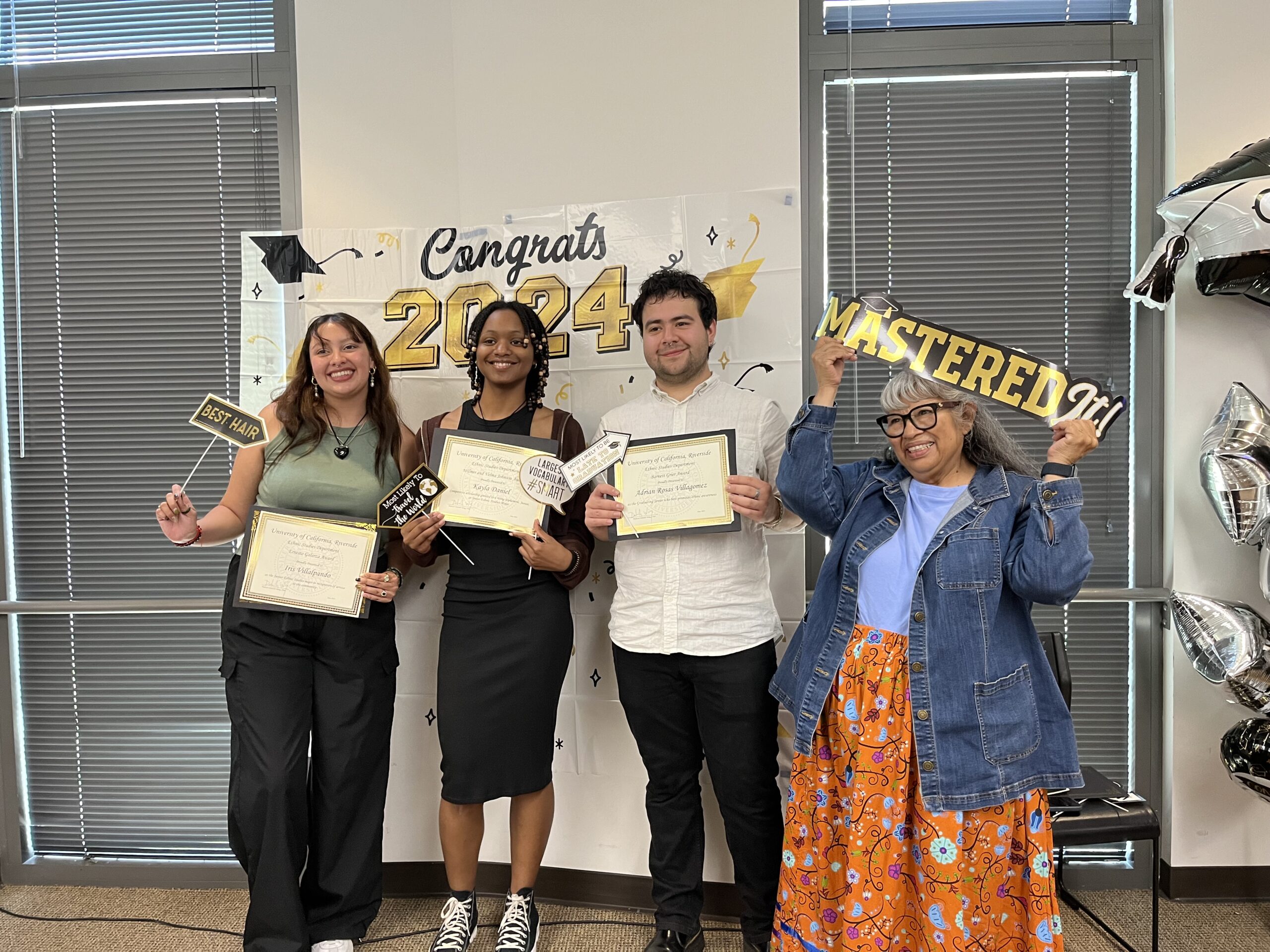 Congratulations to 2024 Ethnic Studies Award Recipients